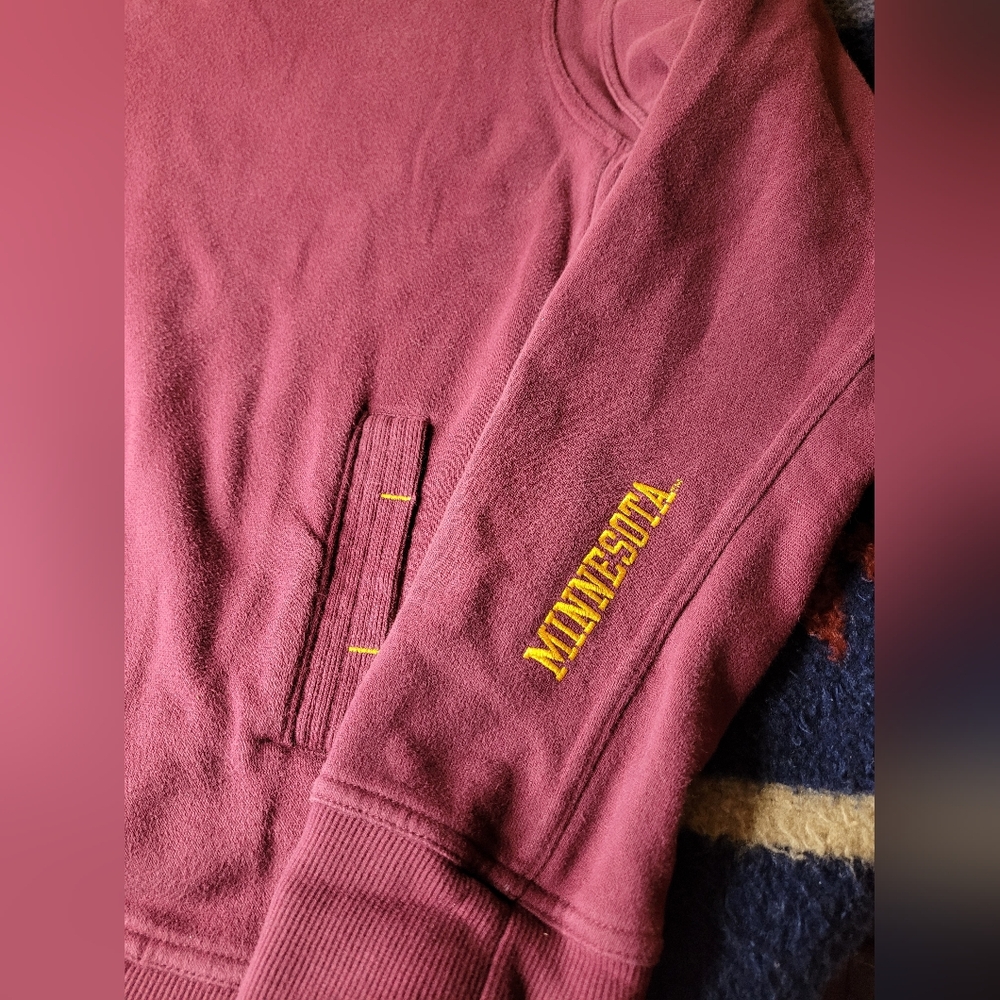 Nike Team Minnesota Golden Gophers Sweatshirt Mens XL 1/4 Zip NCAA - Picture 5 of 8